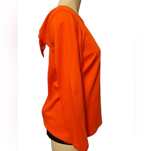J.Crew Orange Women's Top with Back Tie Detail - Picture 13 of 14